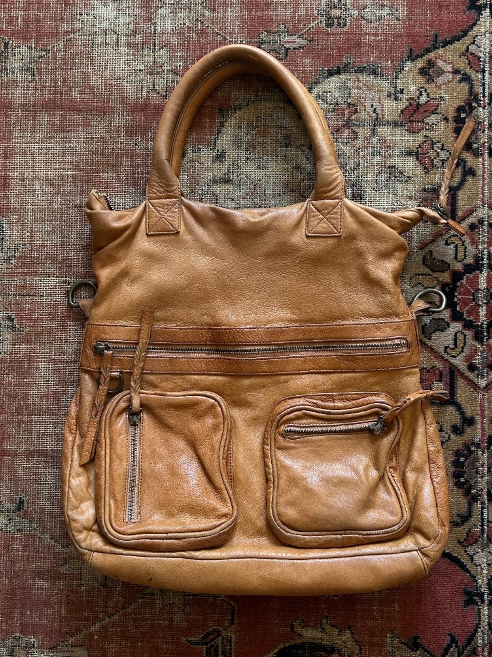 Vintage Y2K Leather Tote